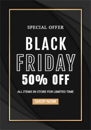 Black Friday template design download for free