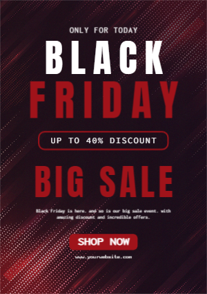 Black Friday Big Sale template design download for free