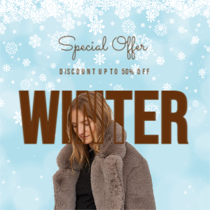 winter sale Instagram post design download for free