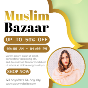 muslim bazaar template design download for free