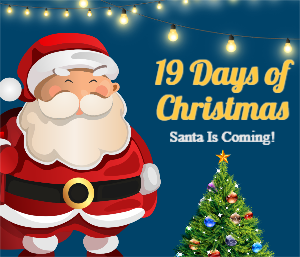 Blue and Red Christmas Countdown Banner Template Download For Free