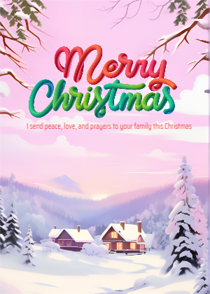 Pink Green Cute Christmas Sale Promotion Template Download For free