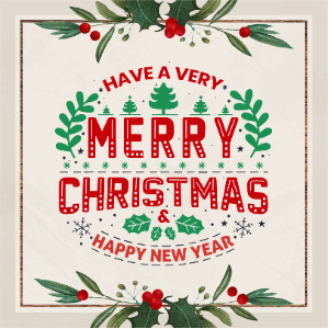 Marry Christmas & Happy New Year Design Download For Free