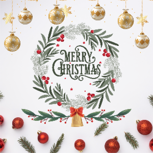 Marry Christmas template design download for free