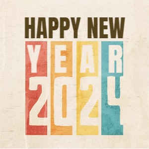 New Year Retro Style Wishing Template Design Download For Free