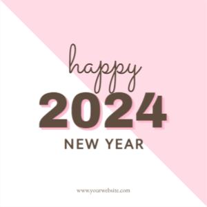 happy new year 2024 template design download for free