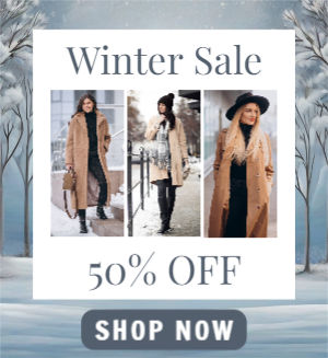 winter sale template design download for free