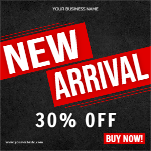  NEW ARRIVAL Promo discount template design download for free