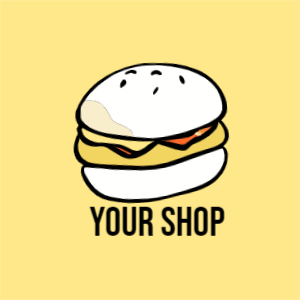 Burger Shop 2D Vector Logo Template Design Template For Free