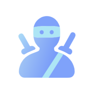 Ninja Blue Icon Svg Template Design Download For Free