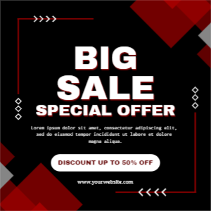 big sale special offer template design download for free