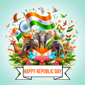 26 January Republic Day 2024 Creative Banner Wishes For Free