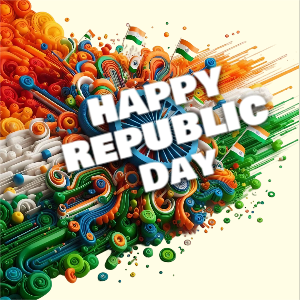 Happy Republic Day 2024 Banner,Wishes, Images, Photos, Status, Poster Template For Free