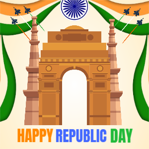 Happy Republic Day 26th January 2024 Wishes with Your Photo Greetings