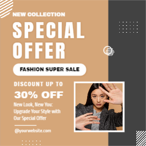 Fashion super sale template design download for free