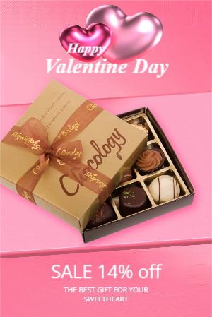 Valentines Day 3D Sale Template Design Download For Free