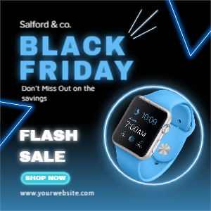 Black Friday flash sale template design download for free