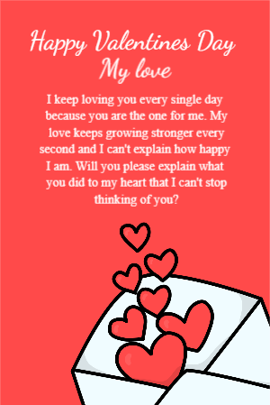 Happy Valentines Letter 14 February Customized Name Template Design For Free