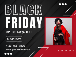 Black Friday big sale template design download for free