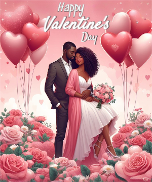Happy Valentines 2024 Greeting Template Design For Free