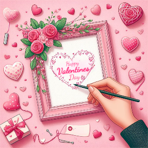 Happy Valentine Day GreetingTemplate Design For Free