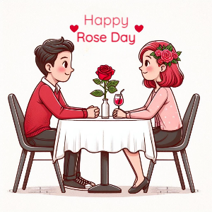 Premium Happy rose day 7Feb banner design template For Free