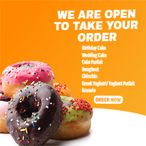 Donut Shop Opening Promotion Flyer Template Download For Free