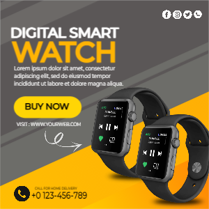 DIGITAL WATCH PRODUCT BANNER 