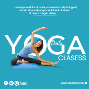 yoga classes poster 