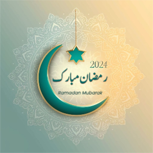 Ramadan Mubarak Template Moon Lamp Download for free