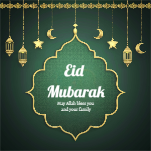 Green Elegant Eid Mubarak Instagram Story