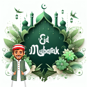 Happy Eid Mubarak Premium GreetingTemplate 