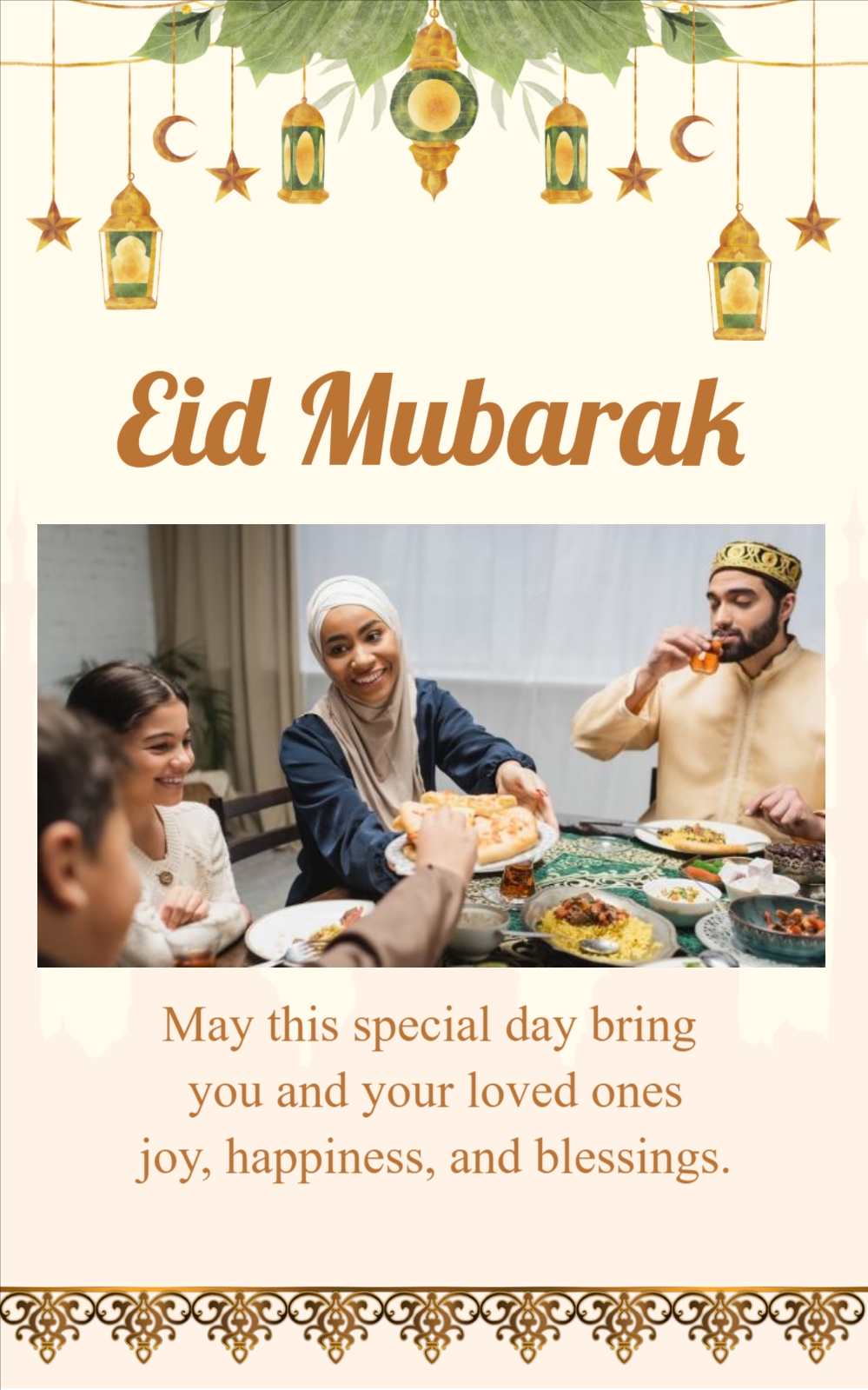 Photo Eid Mubarak Instagram Story Template Download For Free