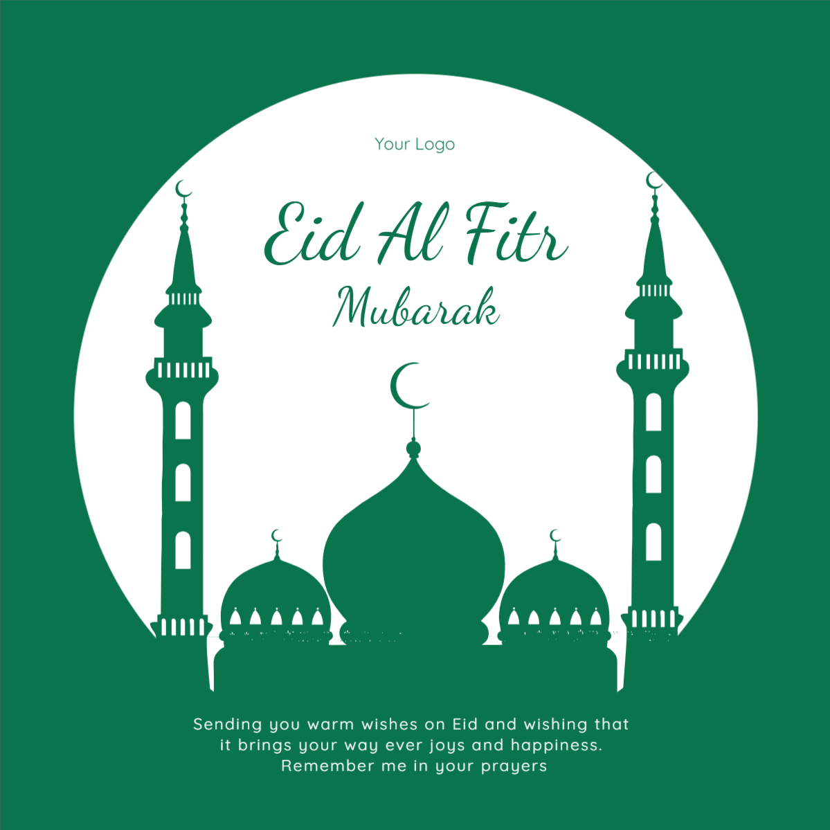 Eid Al Fitr Mubarak template design download for free