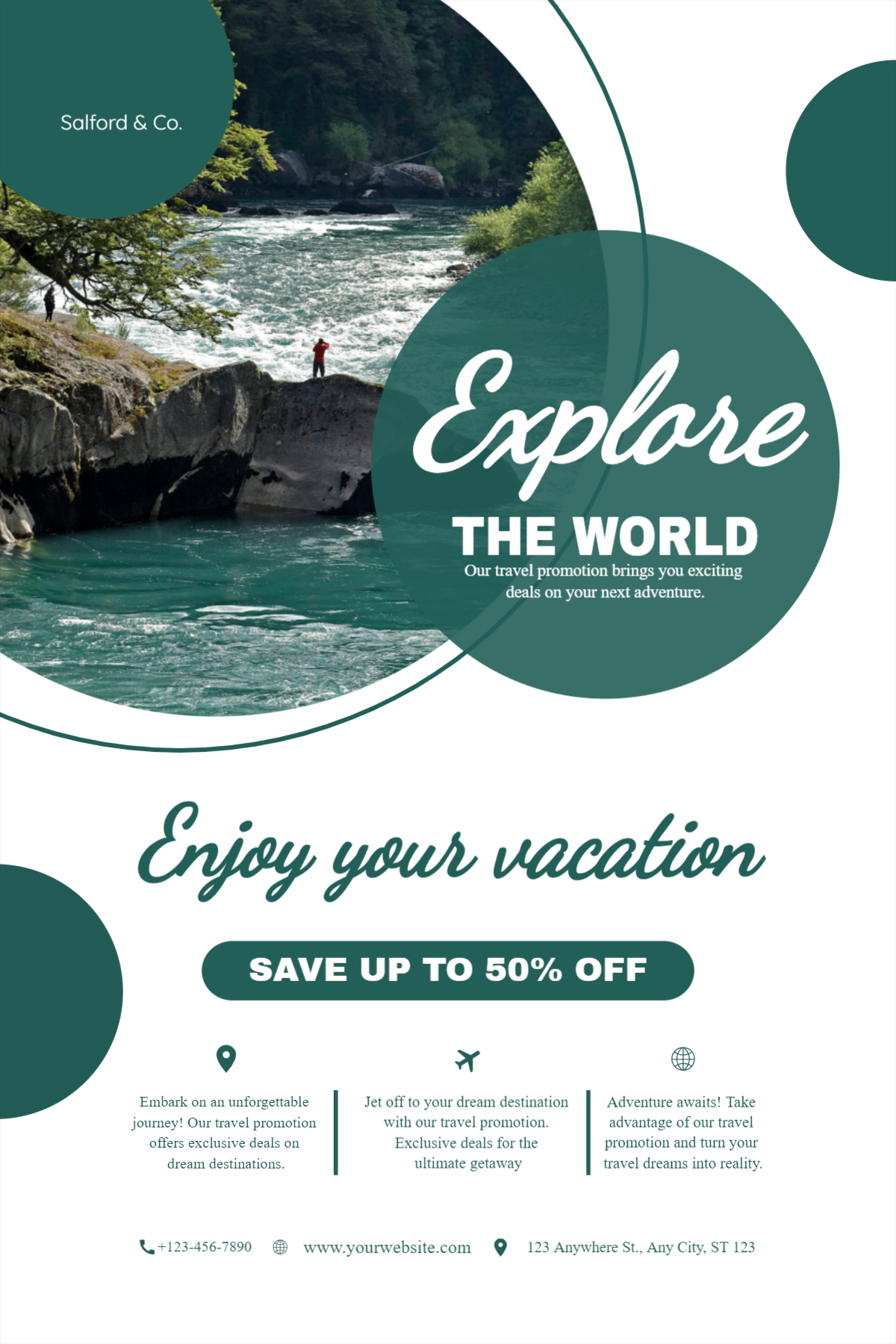 Explore The World poster design download for free