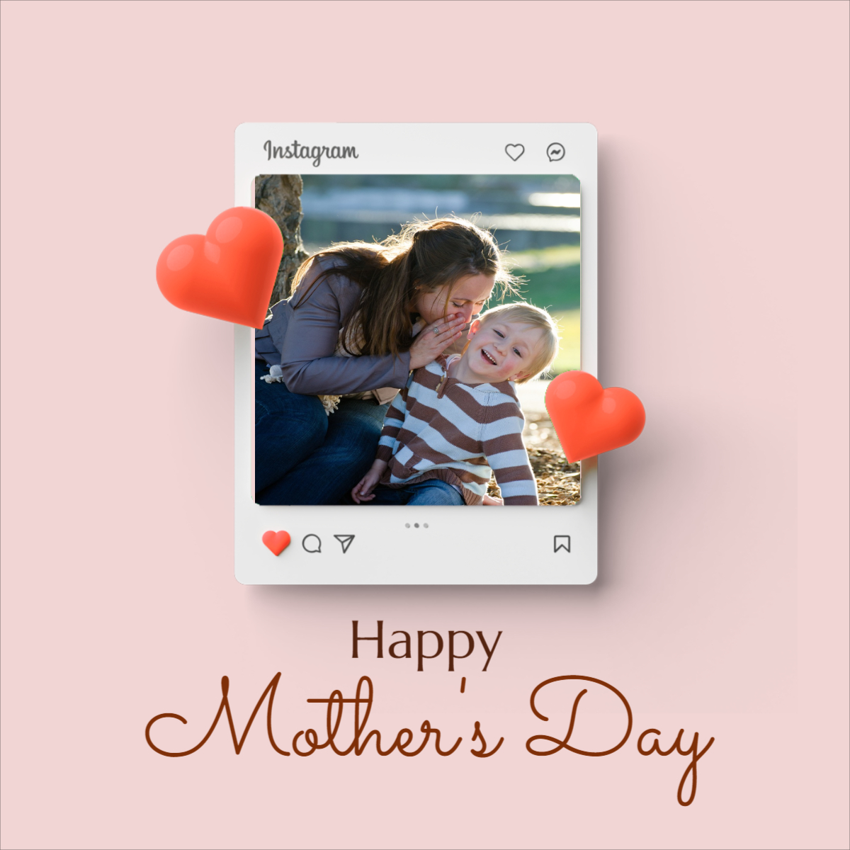 Pink Modern Mother's Day Instagram Story Template