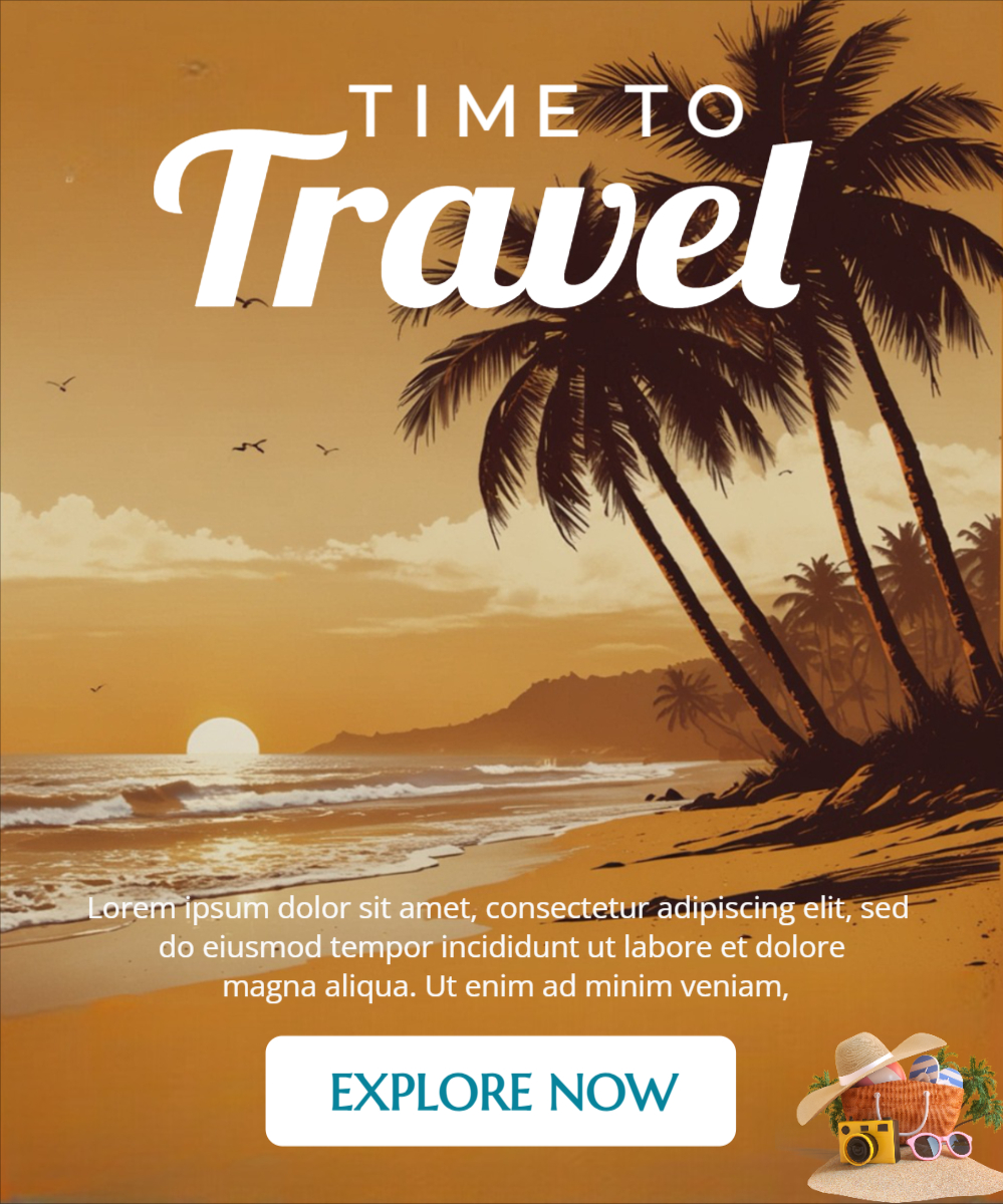 Goa Tour & travels Social Media Tour & Travels Creative Ads Template