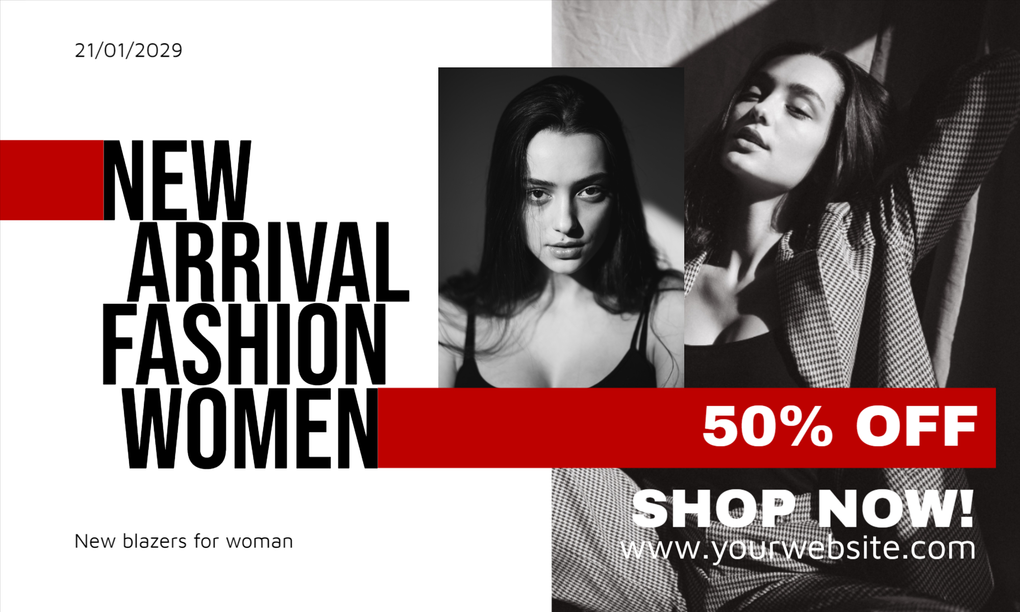  New Arrival Fashion Women banner design download for free
