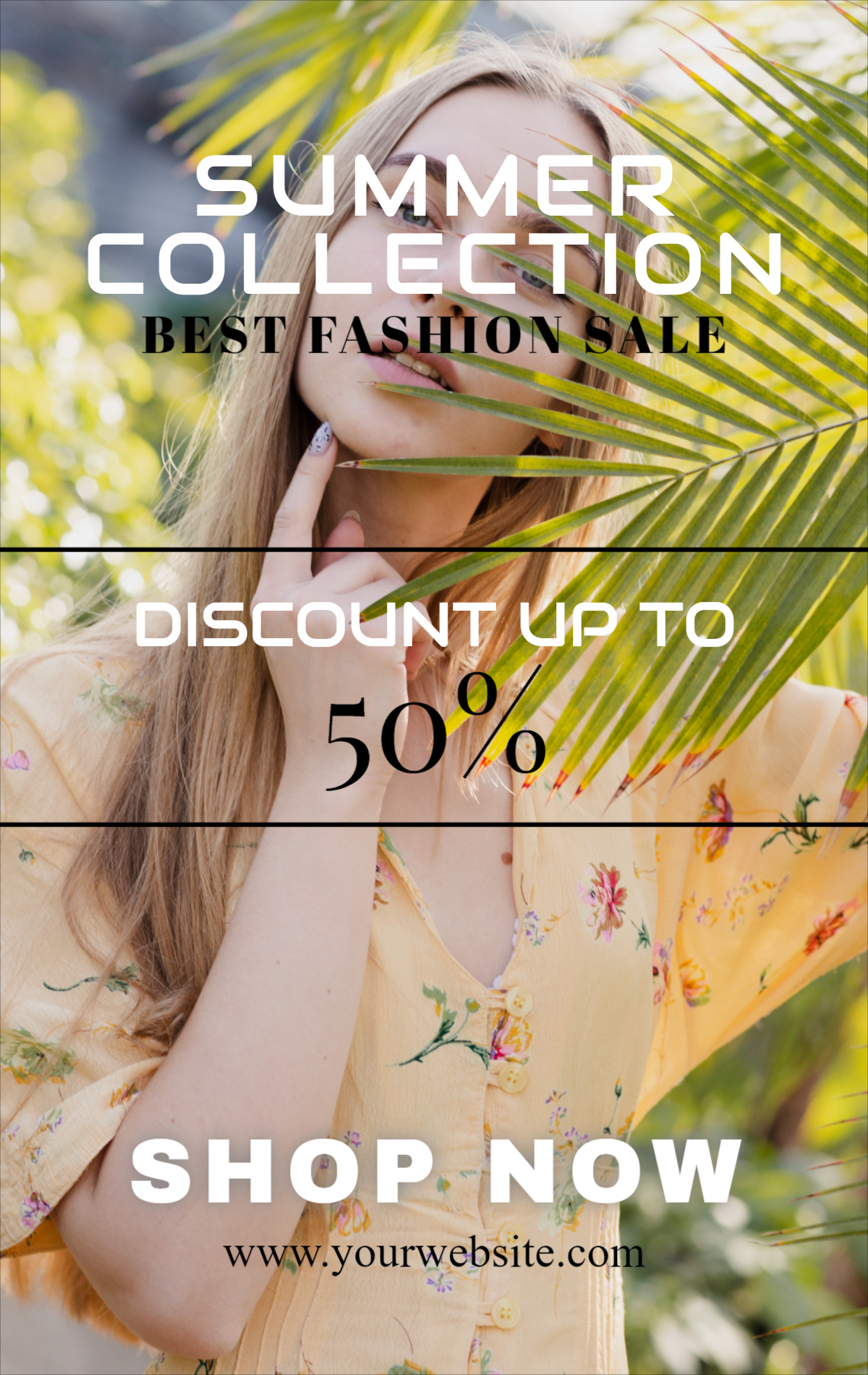 Summer Collection Fashion Sale poster design download for free