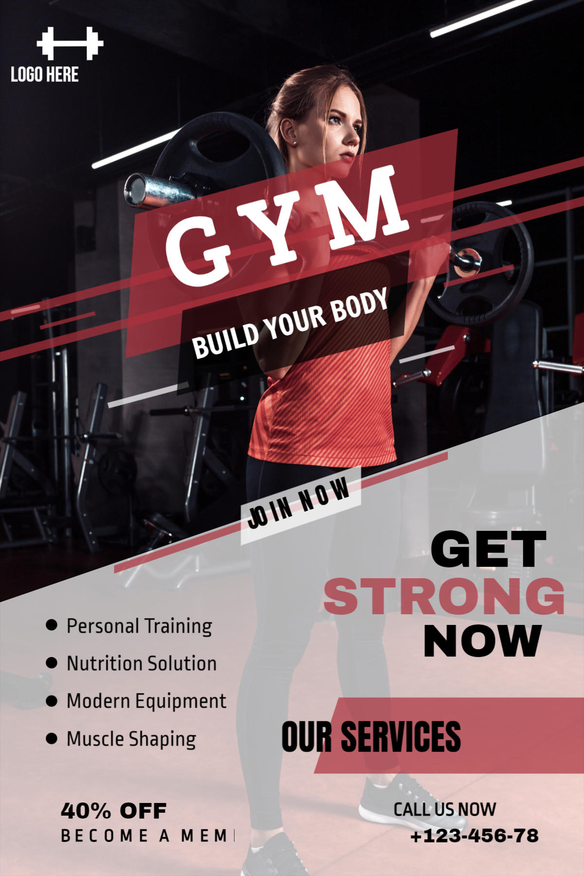 Gym Poster design download for free