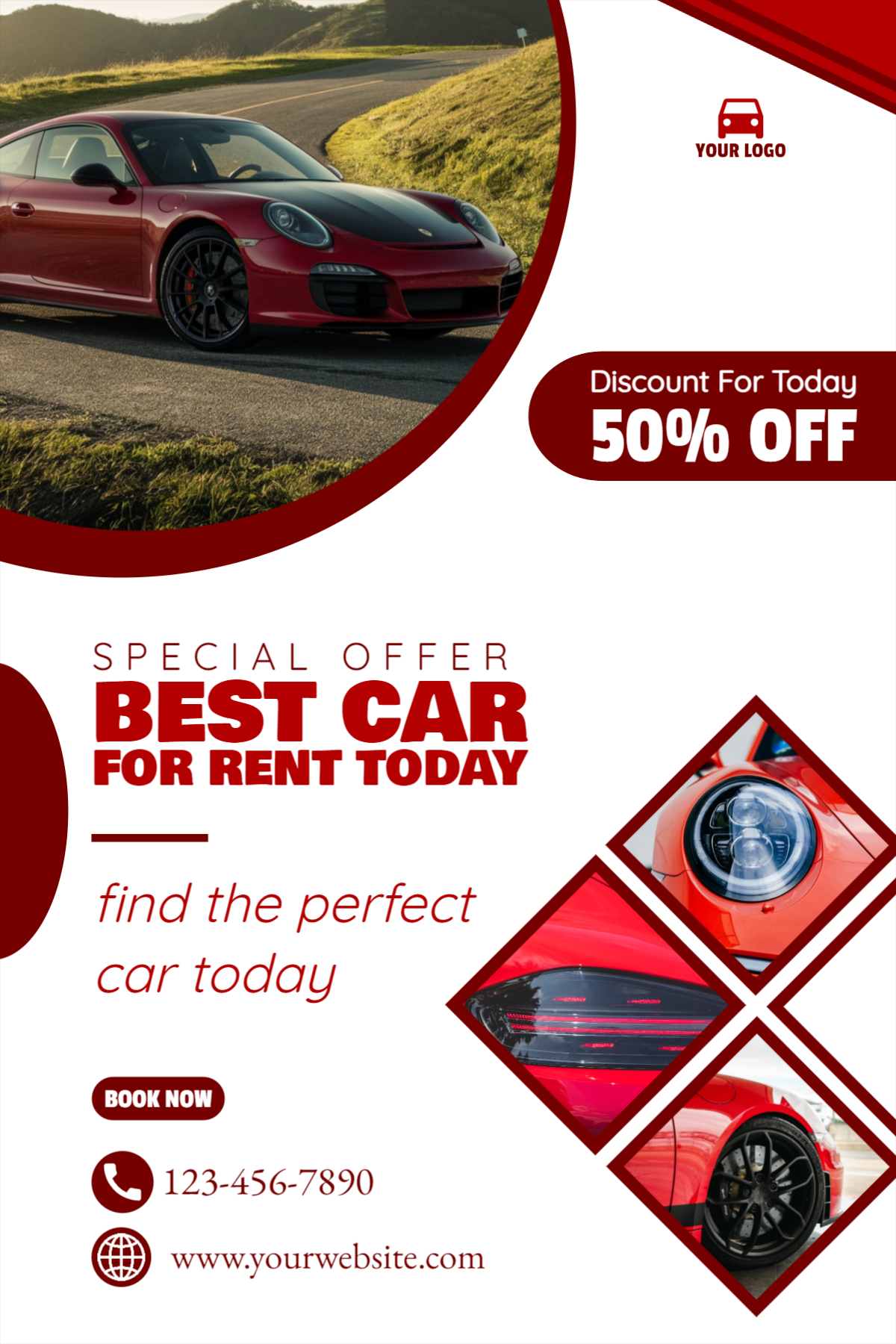 Best Car Sale Car Rental poster design download for free
