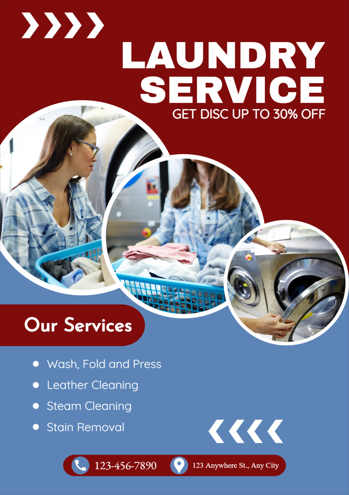 Laundry Service  poster design download for free