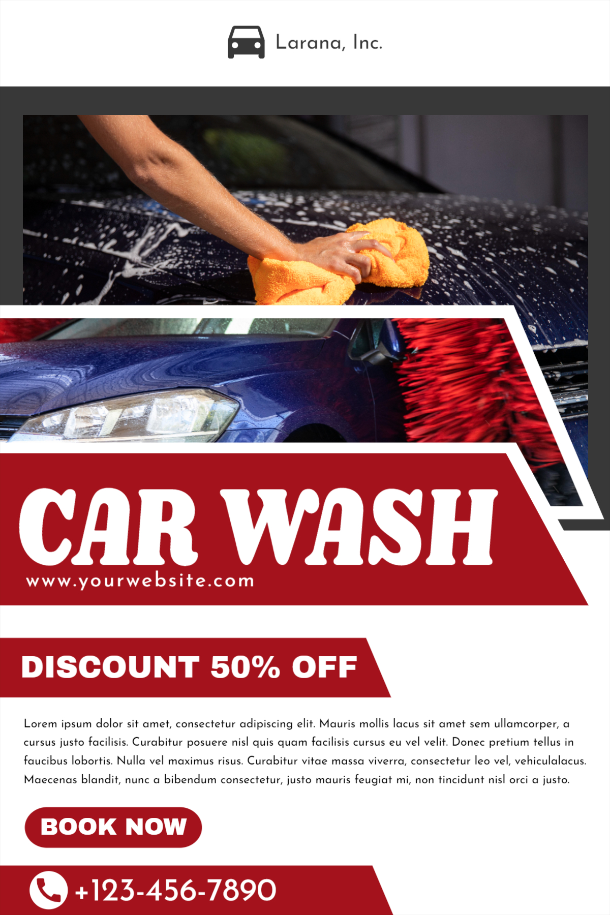 car wash poster design download for free