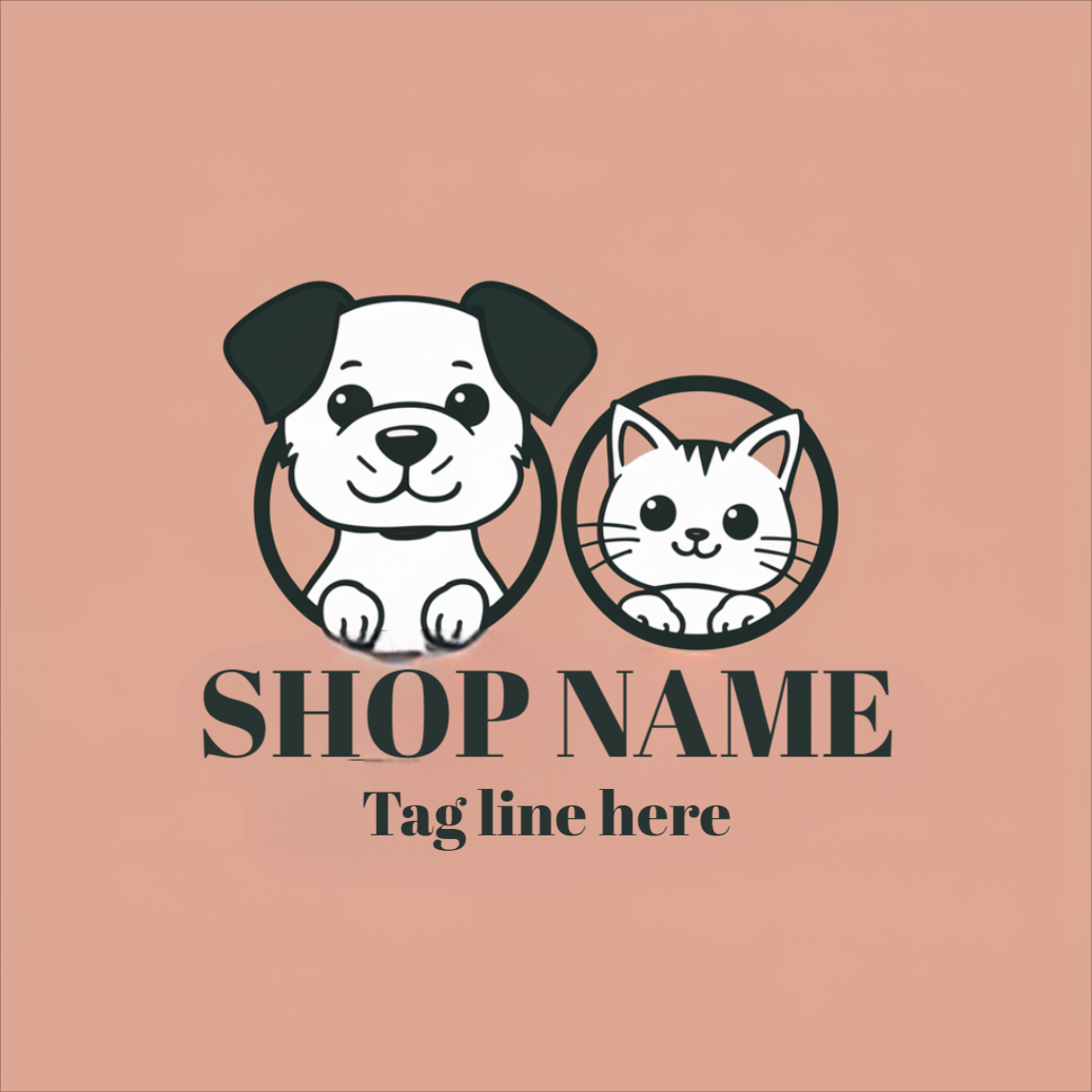 Pet Shop Simple Logo Vector Tempate Design Download For Free