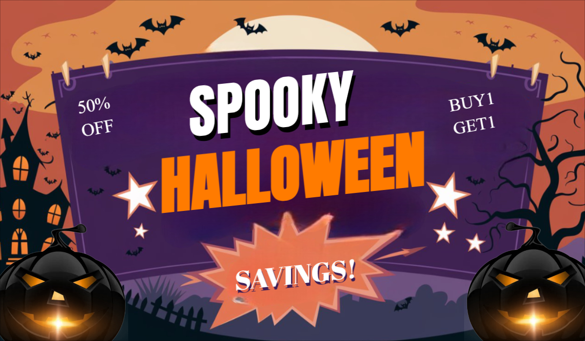 Halloween Sale Banner Easy to use Template Download For Free