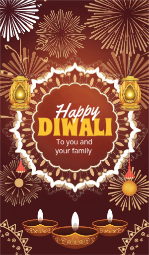 Happy Diwali Free Wishing Template For Free