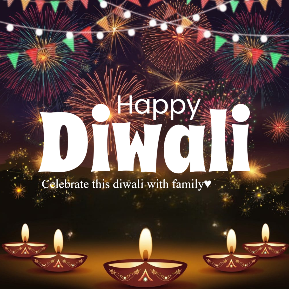 Free Happy Diwali Wishing Template For Fre