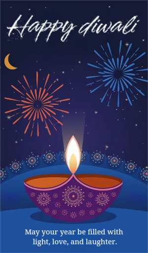 Beautiful Diwali Wishing Template For Instagram Stories Download For Free