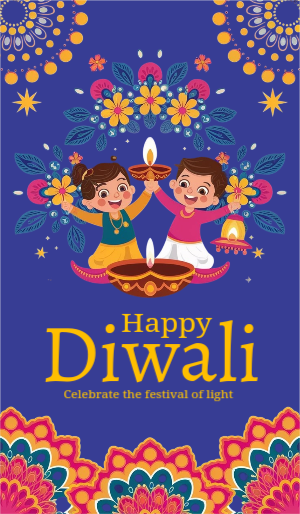 Free Diwali-Themed Social Media Post Templates