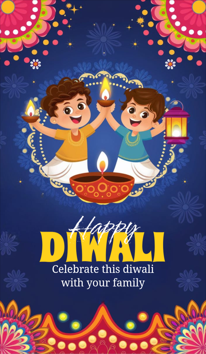 Happy Diwali! Free Creative Instagram Stories Templates – Download for Free!"